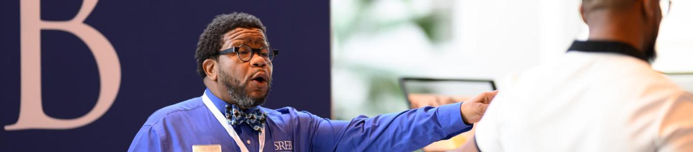 SREB team member helps 2026 attendee