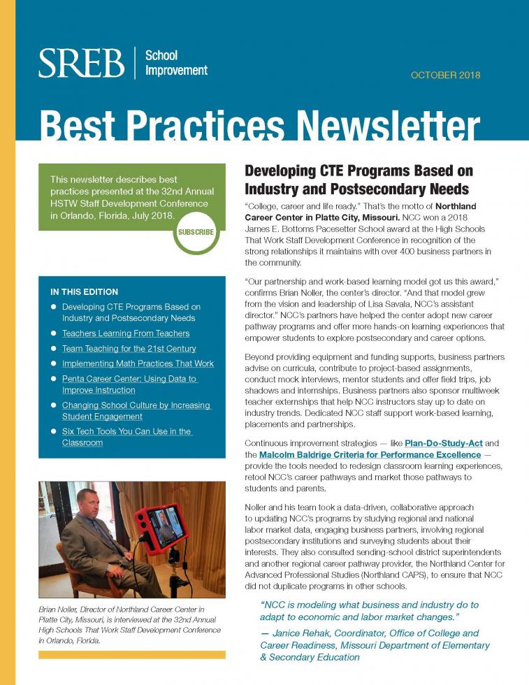 Newsletter cover