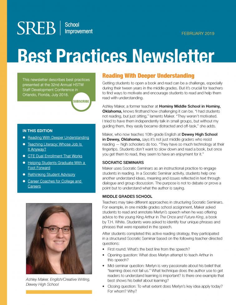 Newsletter cover