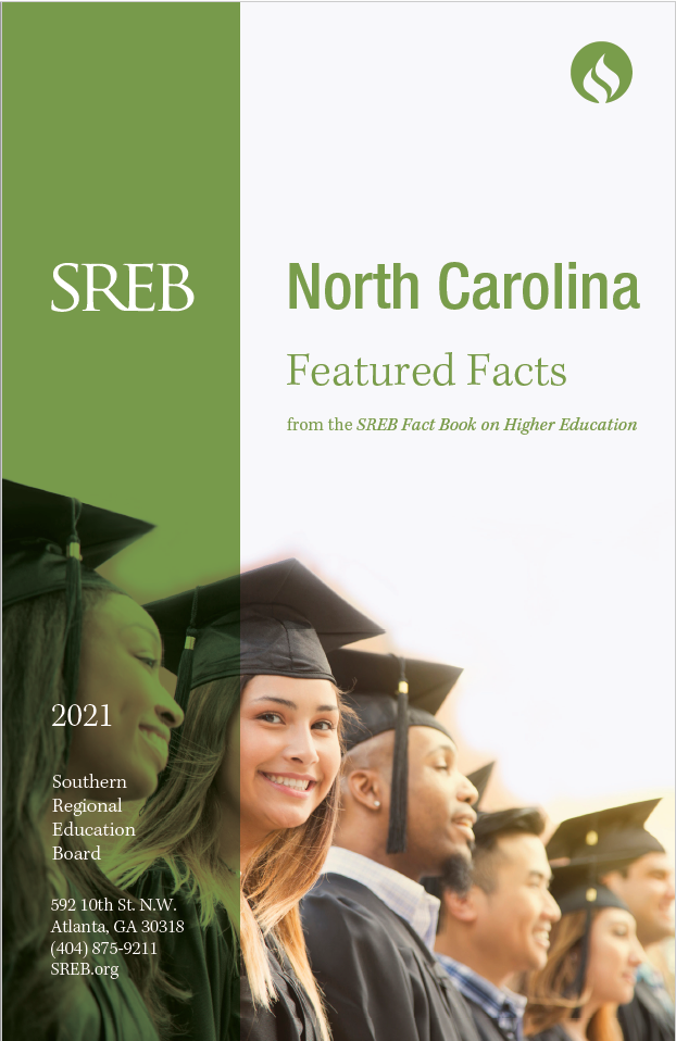 North Carolina Featured Facts from the SREB Fact Book on Higher Education. 2019