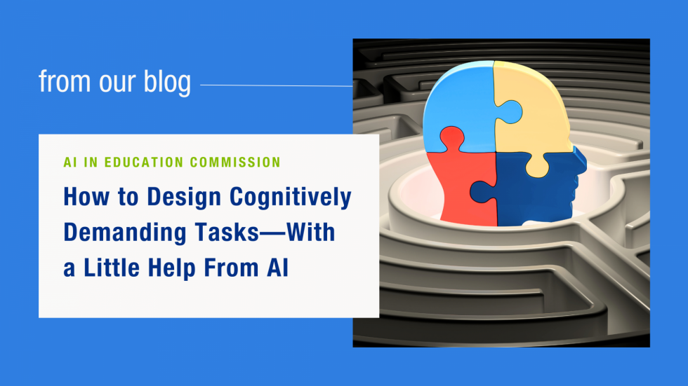 How to Design Cognitively Demanding Tasks—With a Little Help from AI