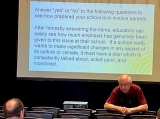 Dave Shepard leans in to make a point