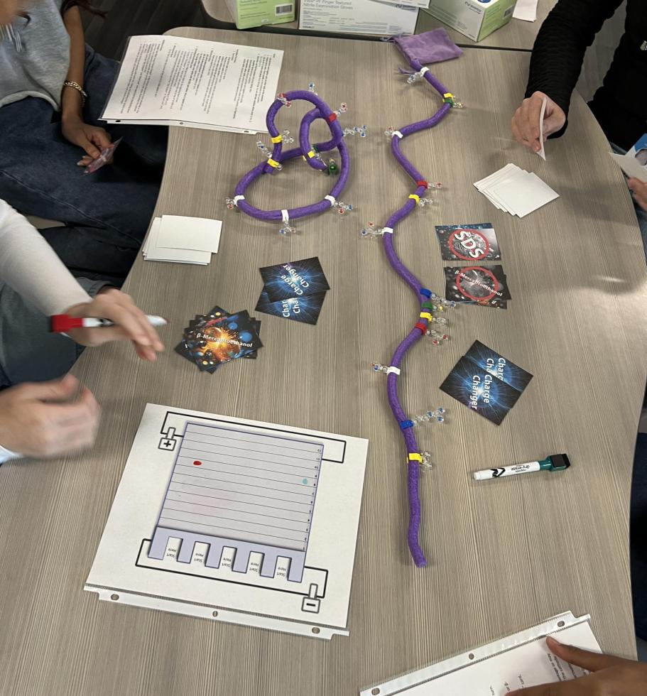 Garcia's class plays an AI-generated game to learn science.