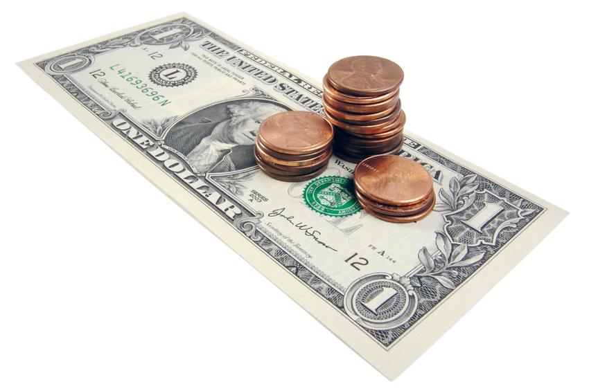 One dollar and some change