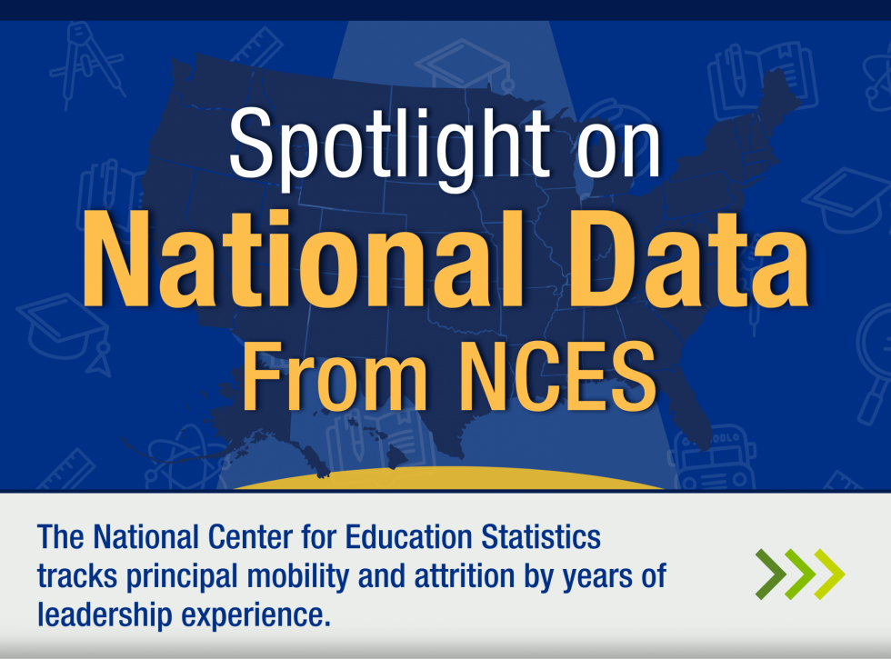 Spotlight on National Data from NCES: The National  Center for Education Statistics tracks principal mobility and attrition by years of leadership experience.