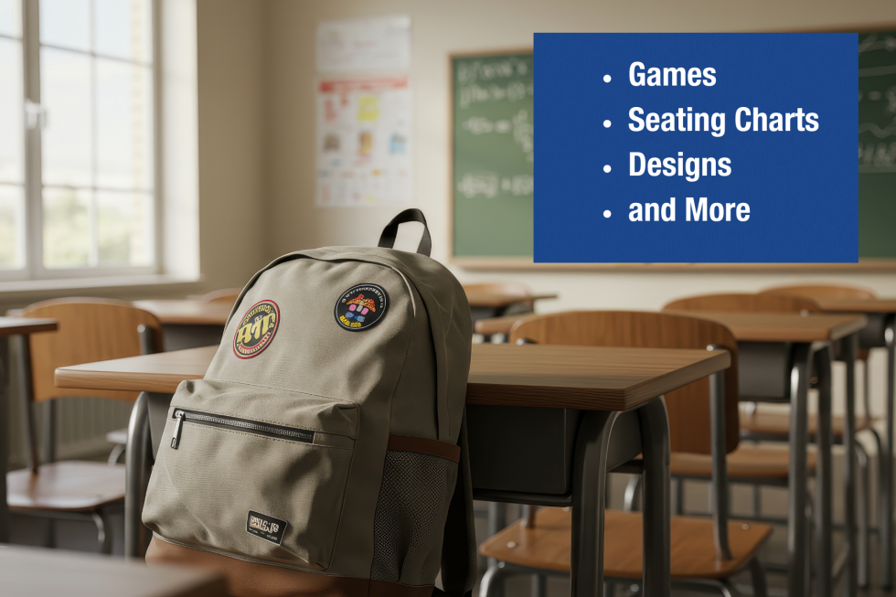 Games, Seating Charts, Designs, and More