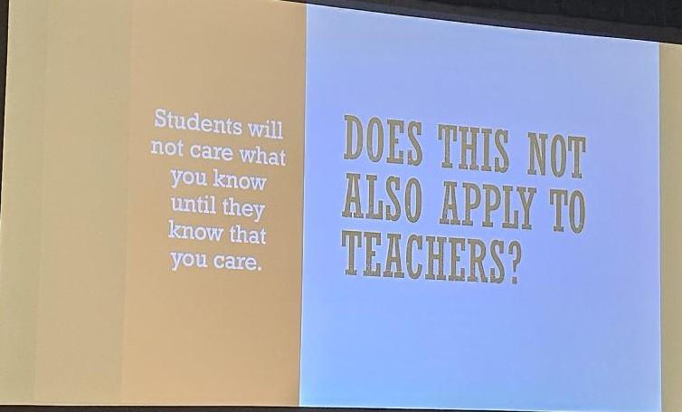 Teachers will care about what you know when they know that you care.