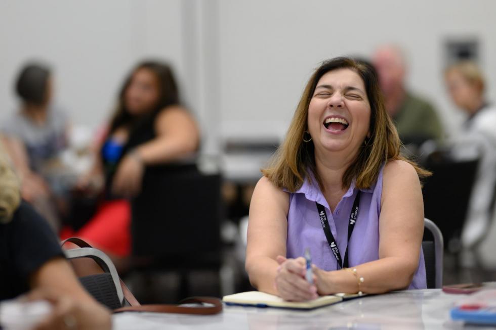 2025 attendees having fun at the conference