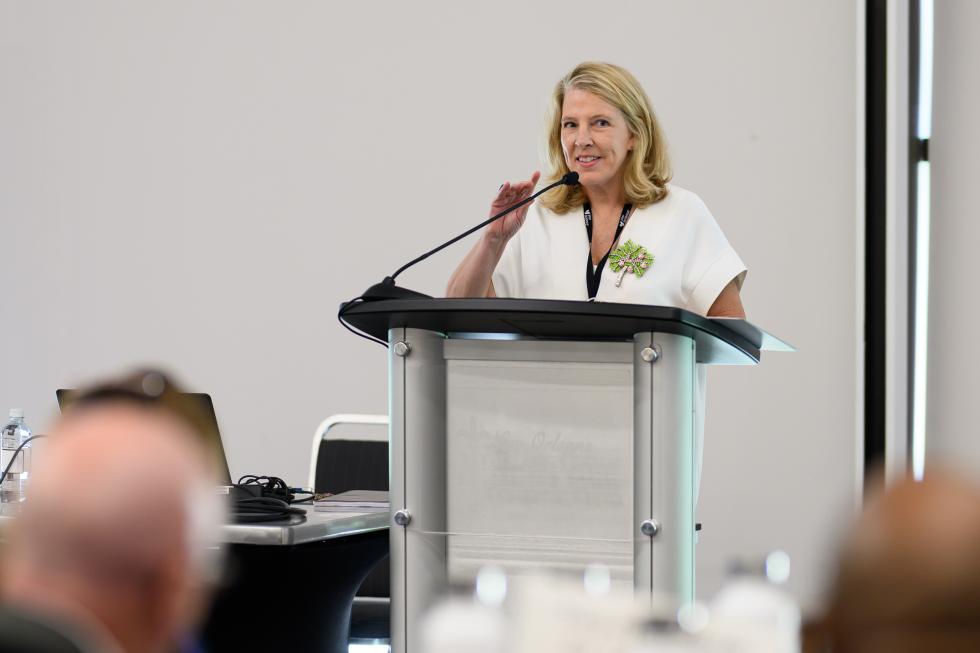2025 Presenter speaks at the conference