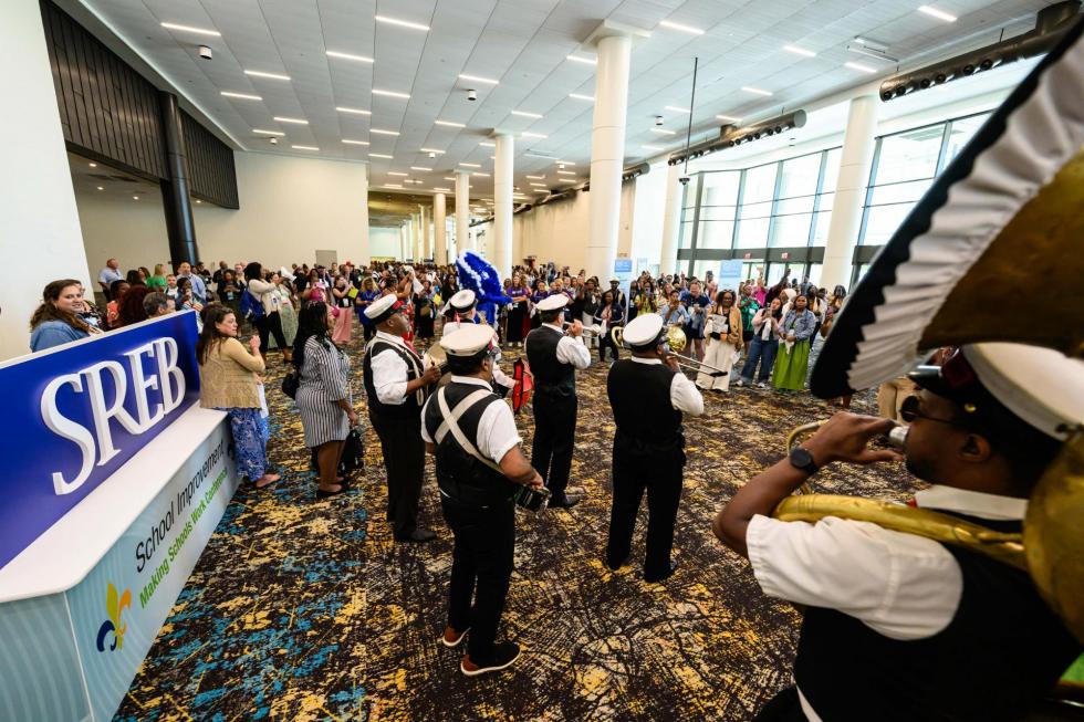 2025 attendees listen to the band