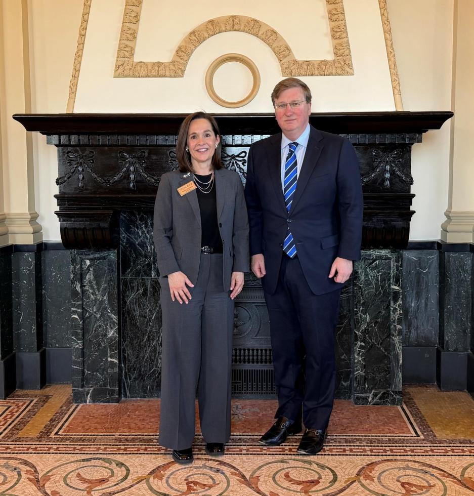 SREB President Valerie Greenhill and Mississippi Governor Tate Reeves