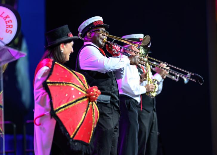 The Band onstage at the 2025 conference
