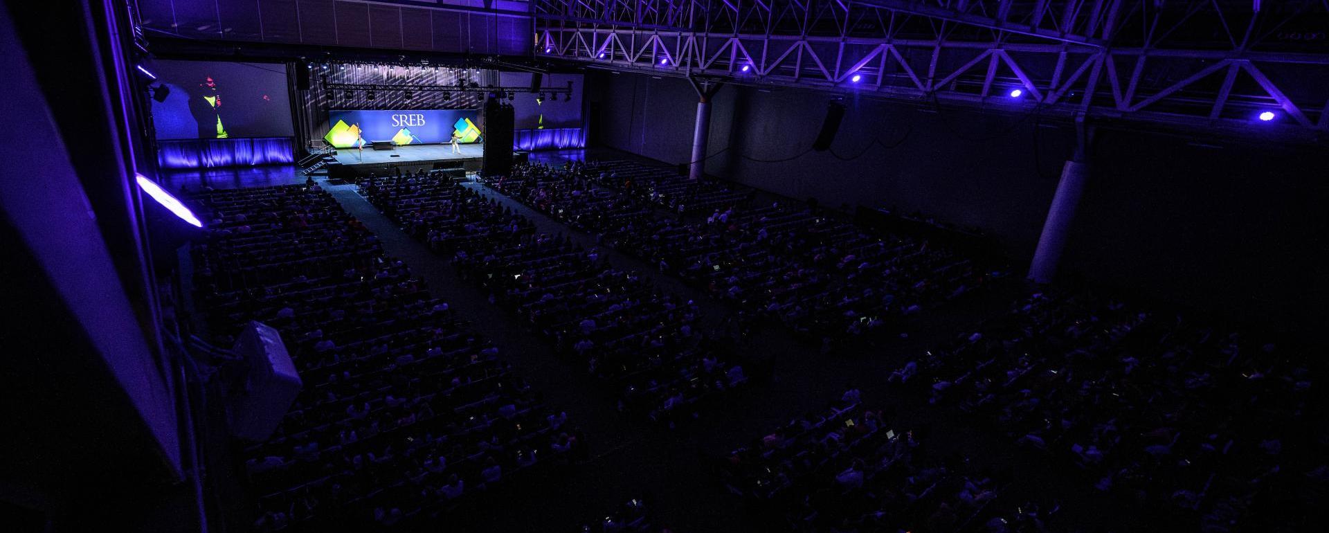 The stage is set for the opening session at the 2025 conference. 