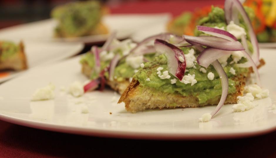 Avocado toast prepared by Calhoun-Gilmer Career Center students as part of a problem-based learning assignment.