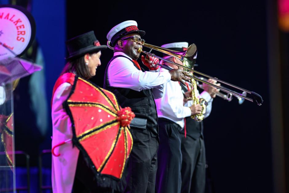 The Band onstage at the 2025 conference