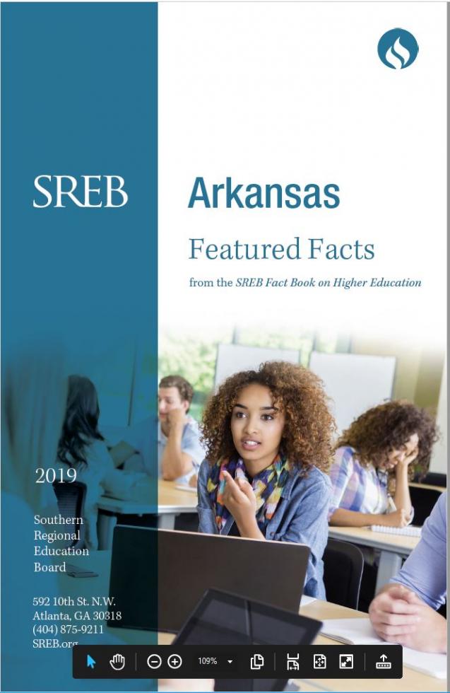 Arkansas Featured Facts from the SREB Fact Book on Higher Education. 2019