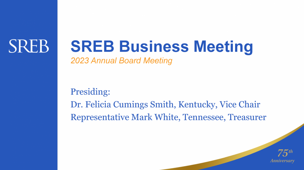 2025 Annual Meeting of the SREB Board and LAC Southern Regional