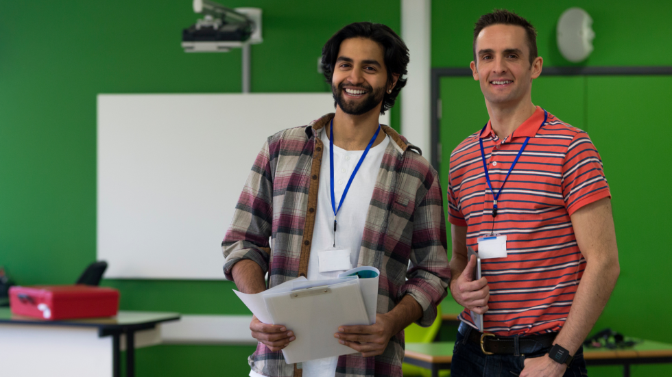 Teachers working together