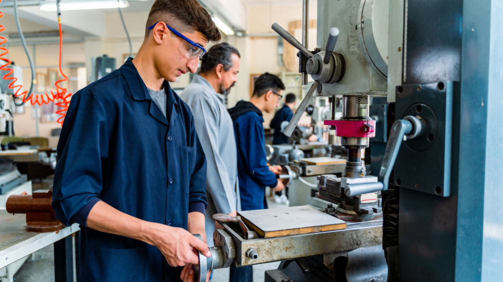 CTE students at work.