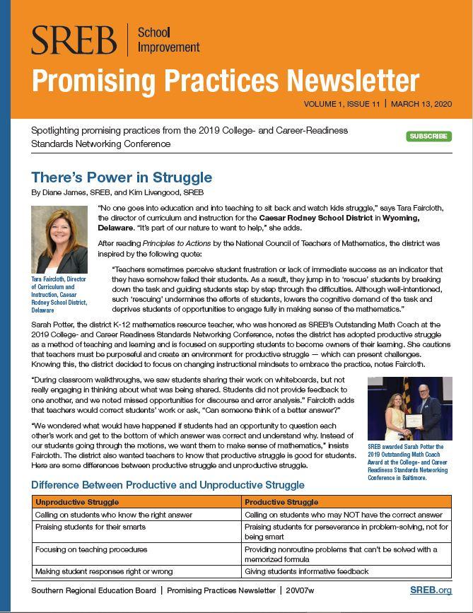 Picture of newsletter cover