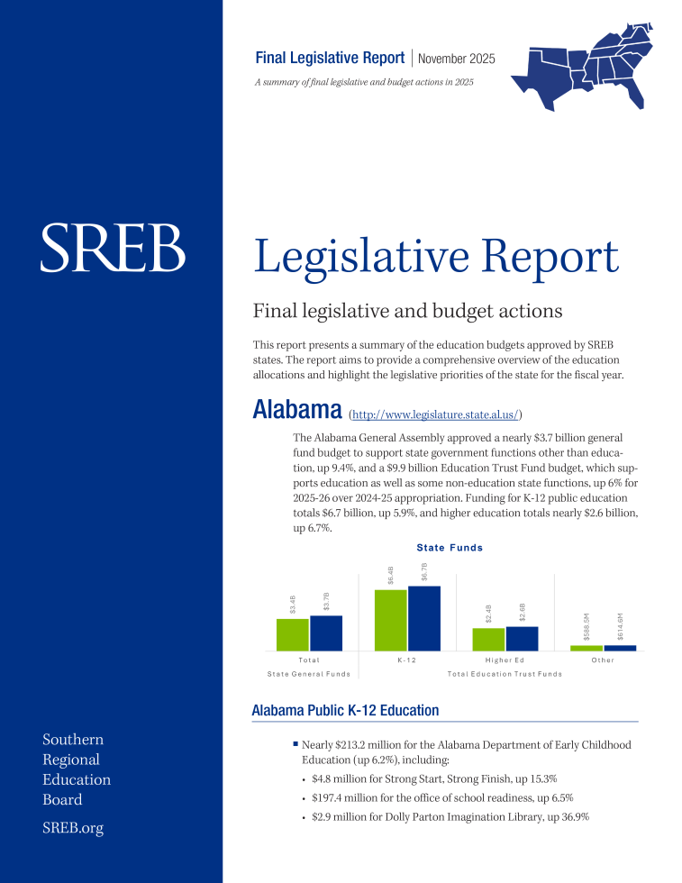 November 2025 Legislative Report cover
