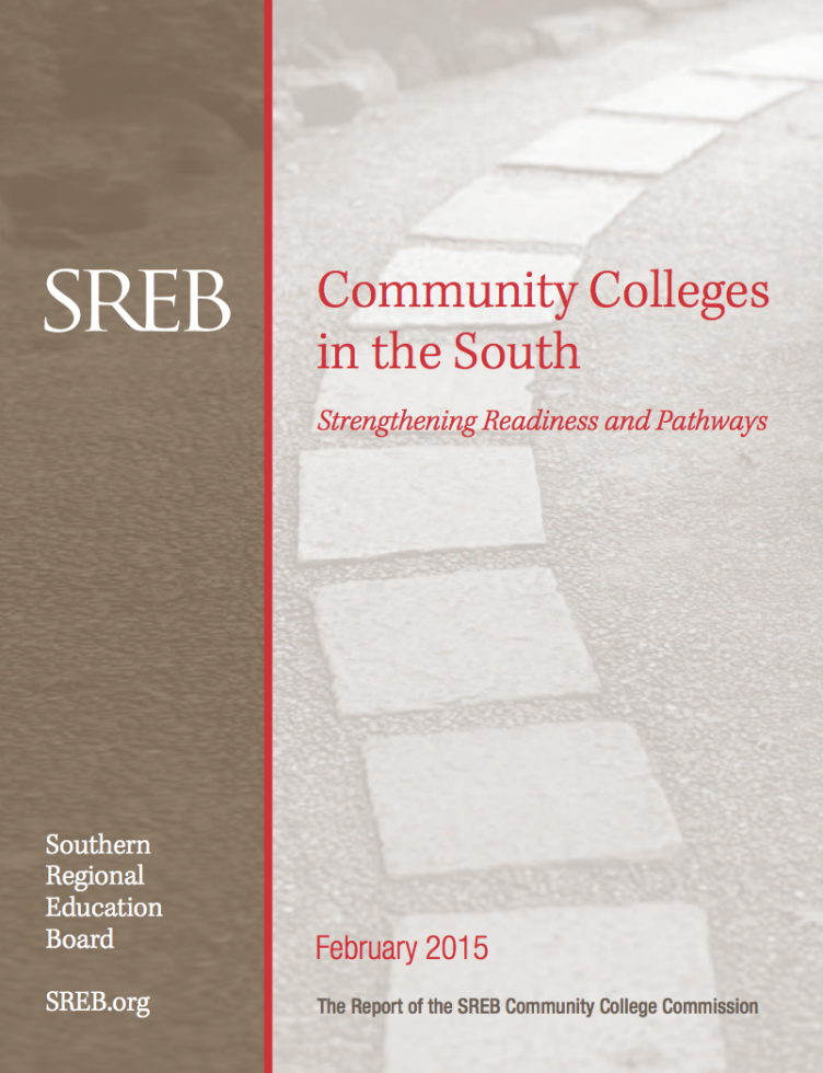 Report cover: Community Colleges in the South